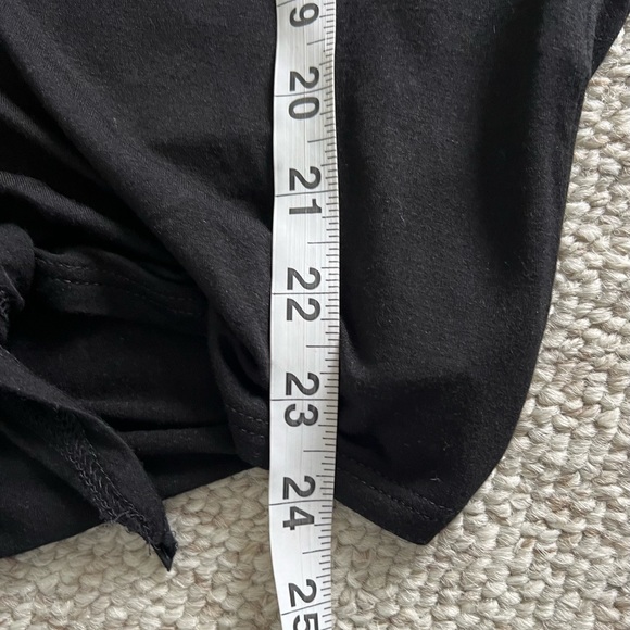 Anthropologie "TINY" Brand Black Blouse Shirt Tie Front Women’s Small Oversized - Picture 9 of 13